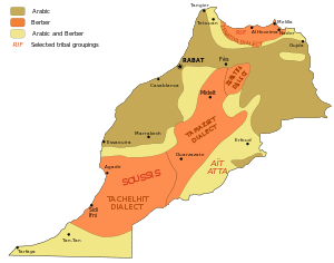 Morocco - Ethnolinguistic Groups in 1973